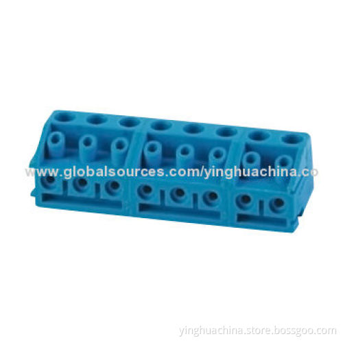 Terminal Block, Pitch of 5.0mm/Wire Protector/Type 24-14AWG Poles/2P/3P 300V/10A Strip Length/4.5mm